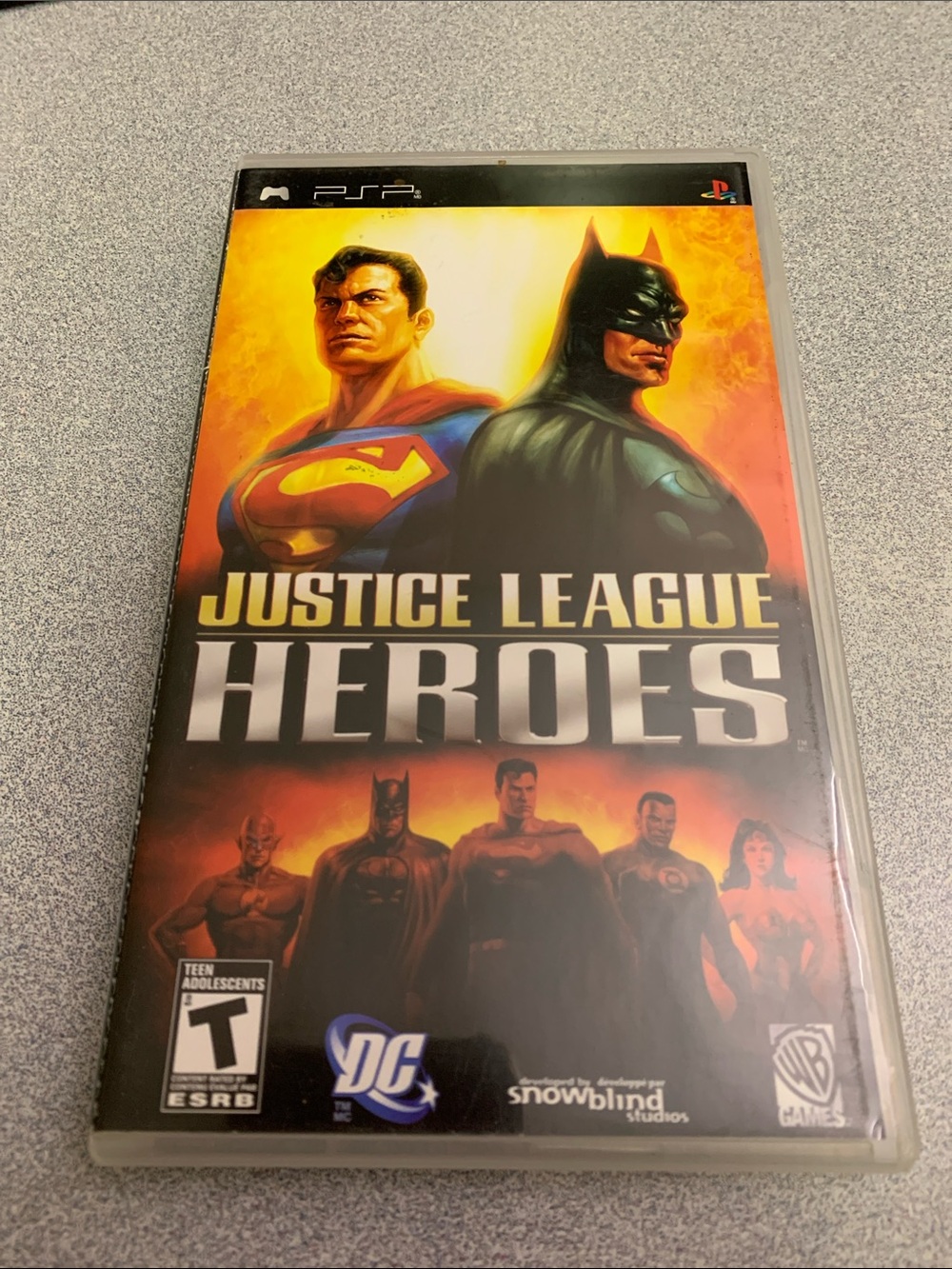 DC Justice League Heroes (Sony PSP) - Game & Case